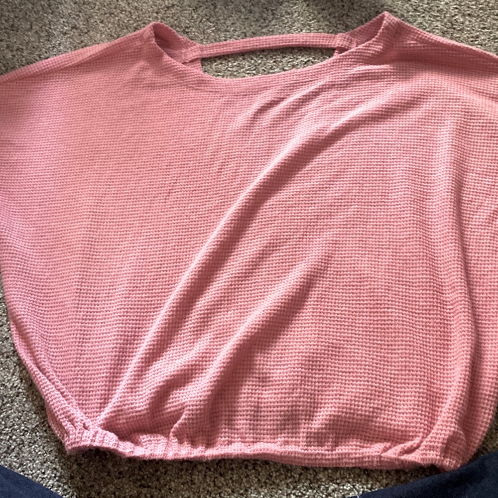 Long Sleeve Crosses Back Sweater, Size L, Really soft and in good condition